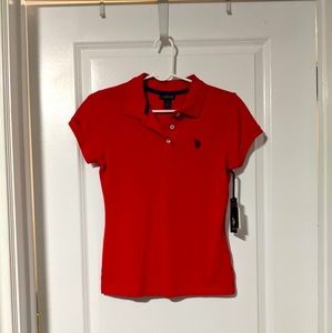 Red Women's Polo NWT - size Small